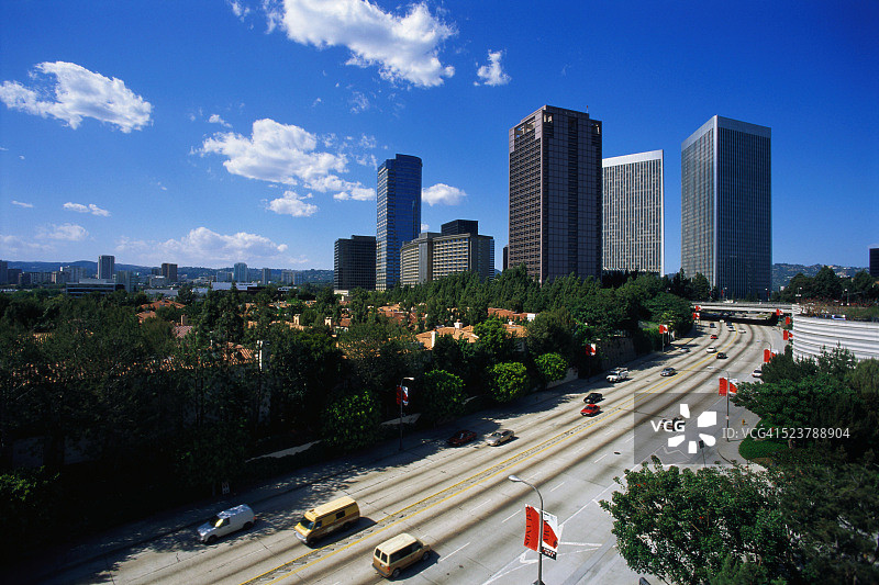 美国加利福尼亚州洛杉矶奥林匹克大道图片素材