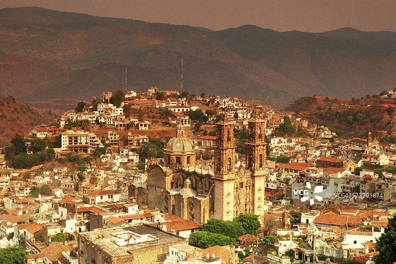 塔斯科鸟瞰图图片素材