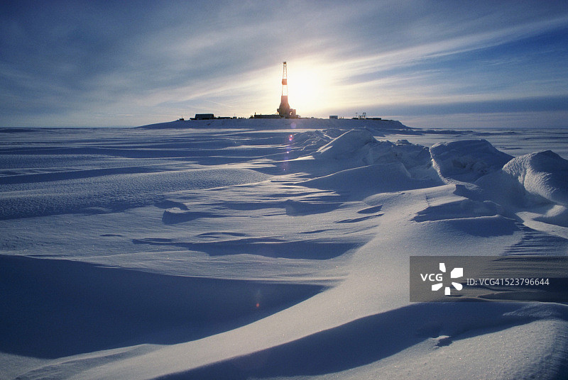 海上钻井平台图片素材