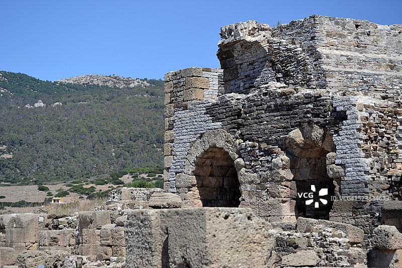 贝洛克劳迪亚遗址中的罗马圆形剧场图片素材