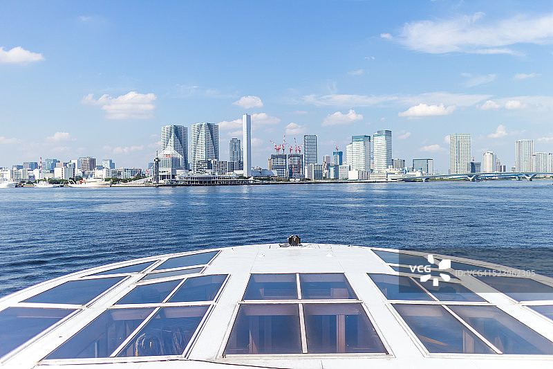 东京湾白日天际线图片素材