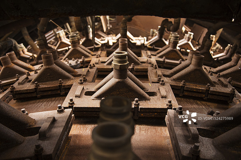 高炉特写镜头图片素材