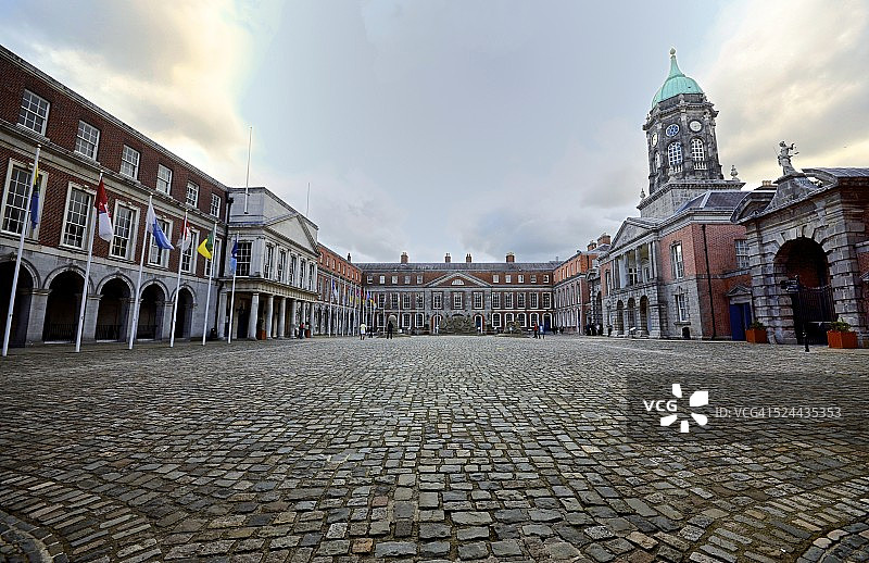 都柏林城堡四法院图片素材