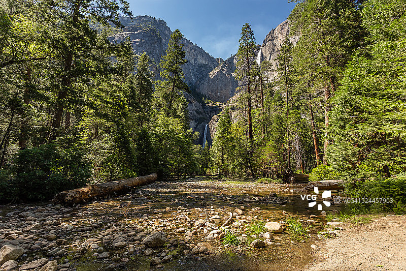 约塞米蒂瀑布图片素材