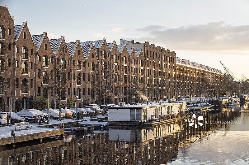 阿姆斯特丹的仓库区图片素材