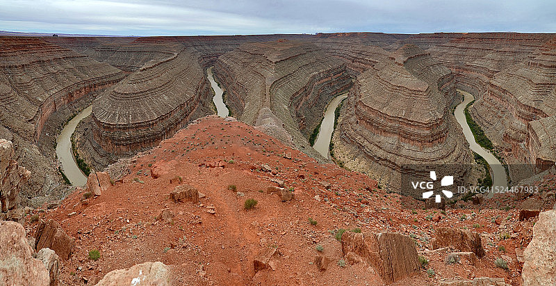 鹅颈湾全景图图片素材