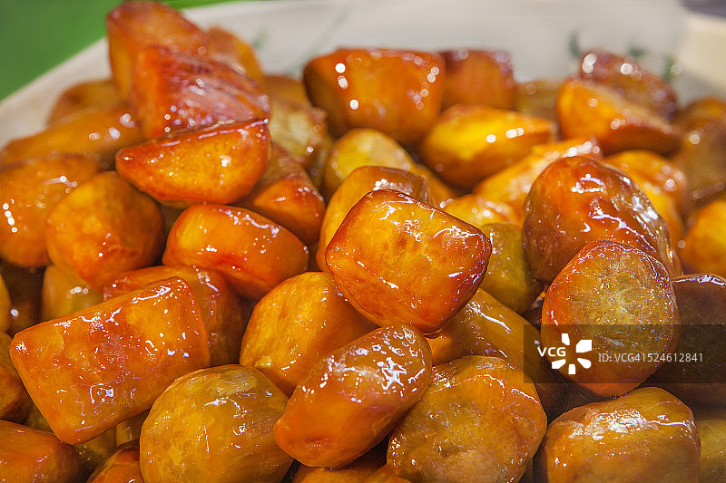 蜜汁红薯块图片素材