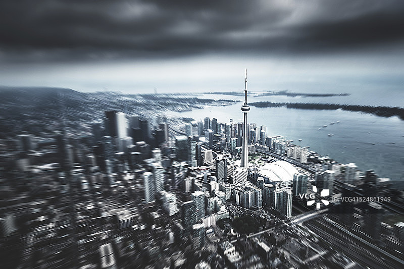 多伦多城市鸟瞰图图片素材