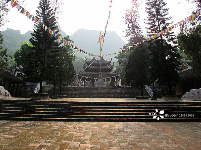 香寺宝塔建筑群中的寺庙图片素材