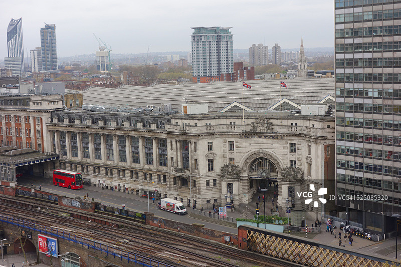 伦敦滑铁卢车站图片素材
