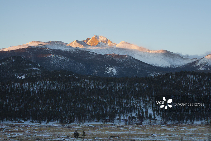 冬季的落基山国家公园图片素材