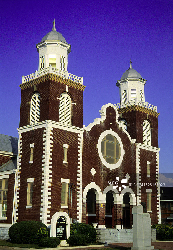 阿拉巴马州塞尔玛的棕色教堂图片素材