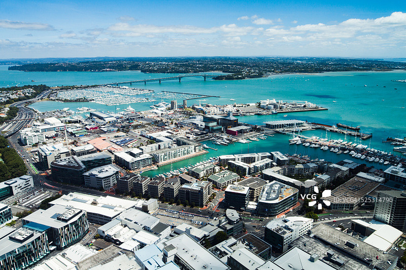 奥克兰市鸟瞰图图片素材