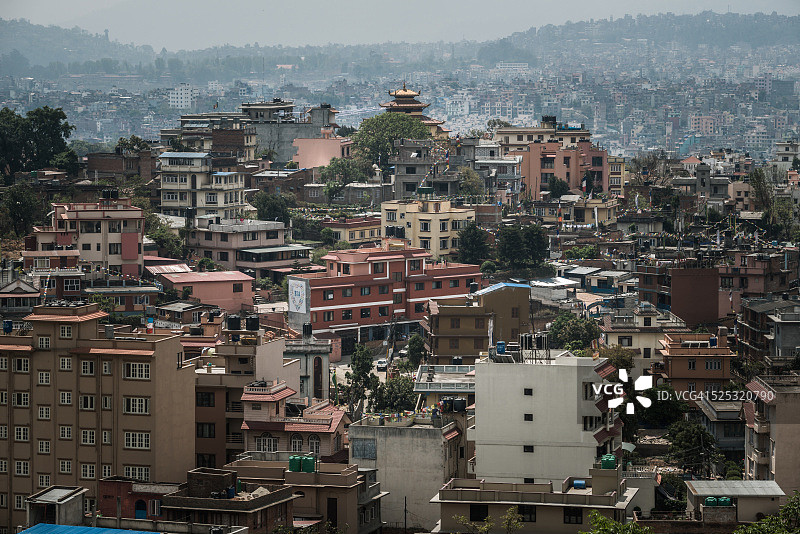 尼泊尔加德满都城市风光图片素材