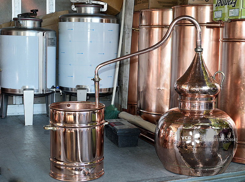 加利西亚的阿瓜迪恩特酒厂图片素材