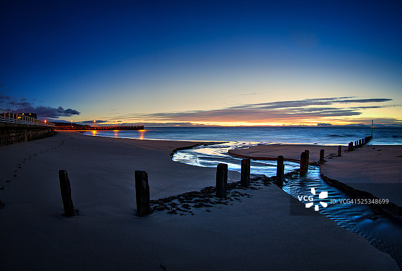 海滩上的日出图片素材