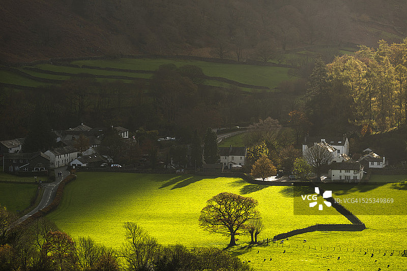 罗斯思韦特，博罗代尔，坎布里亚图片素材