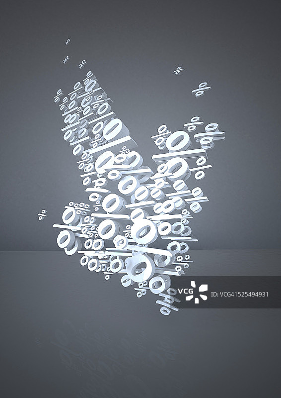 向下百分比箭头图图片素材