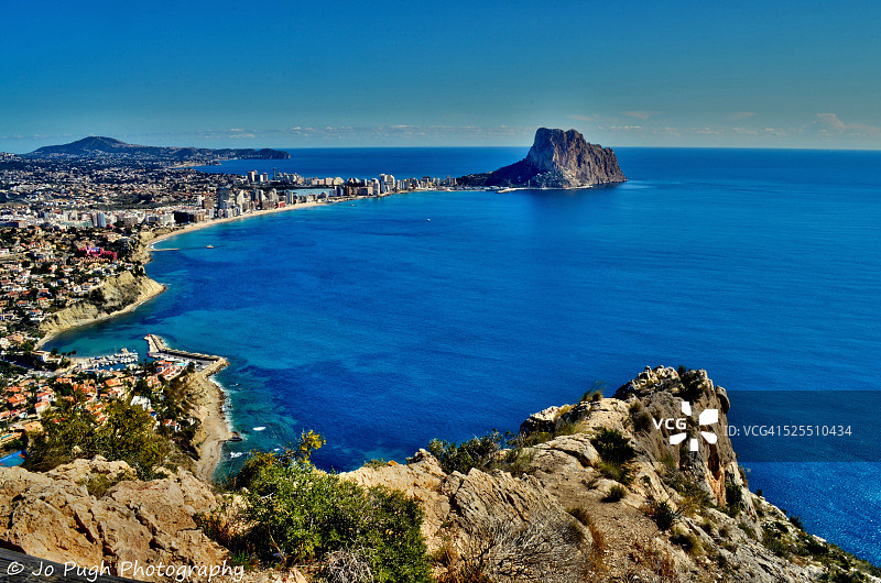 西班牙白色海岸卡尔佩图片素材