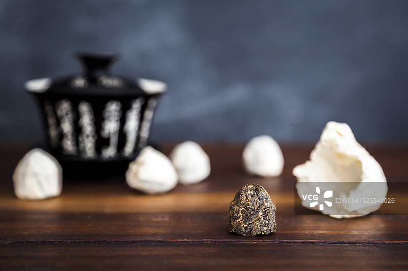 迷你沱茶，一种压缩普洱茶图片素材