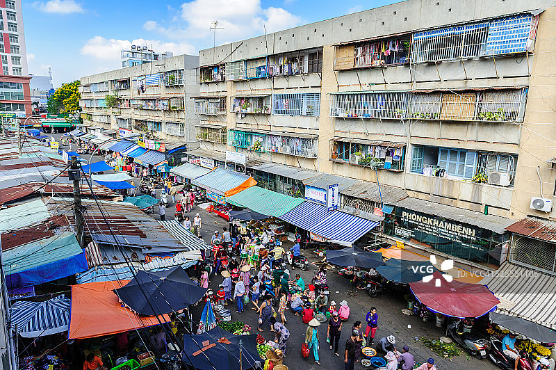 清多街市的日常生活图片素材