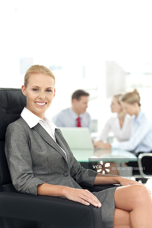 她是高级经理图片素材