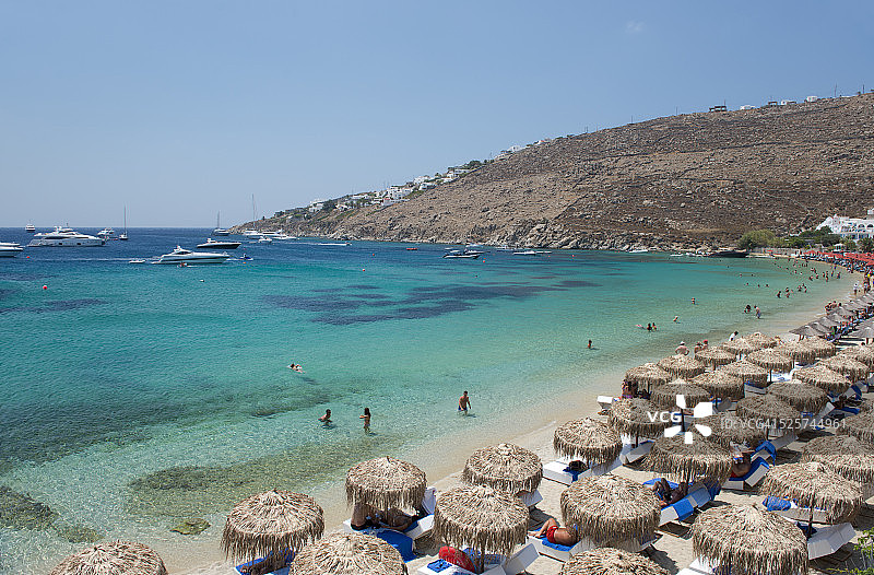 米科诺斯海滩图片素材