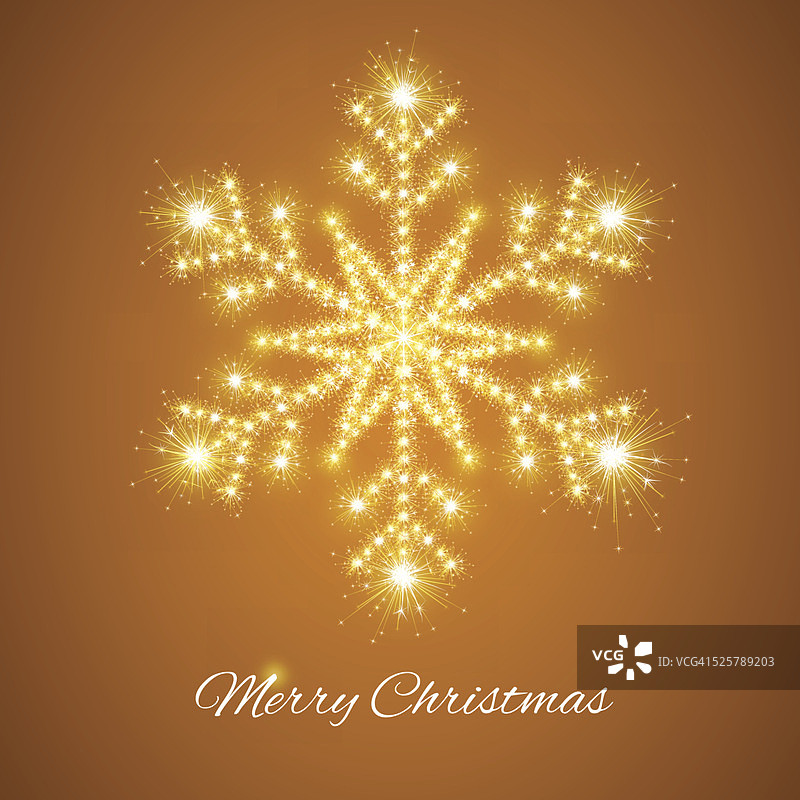 用闪光制成的雪花设计图片素材