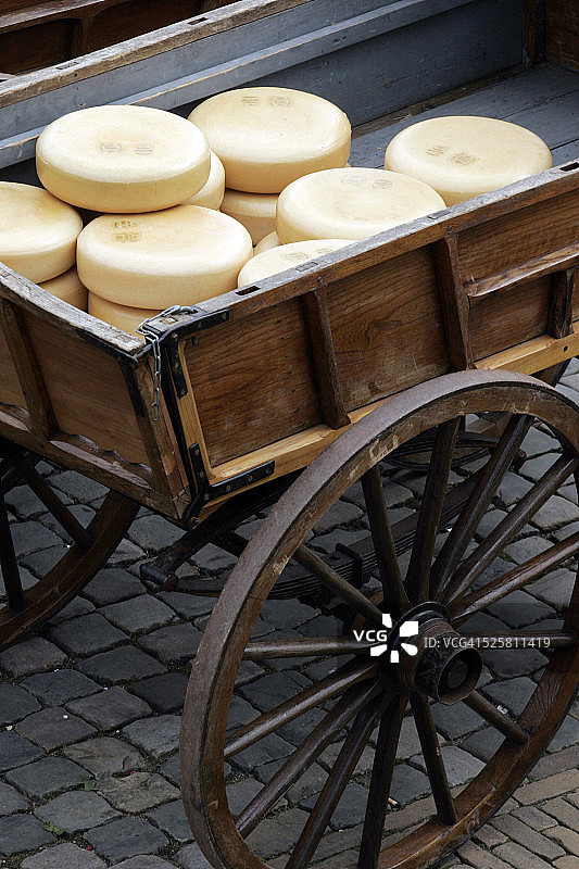 豪达传统奶酪市场图片素材
