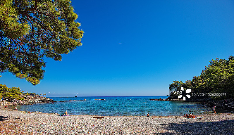 土耳其安塔利亚法塞利斯海滩图片素材