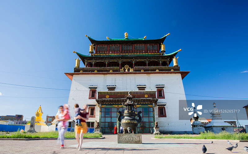 乌兰巴托甘丹寺图片素材