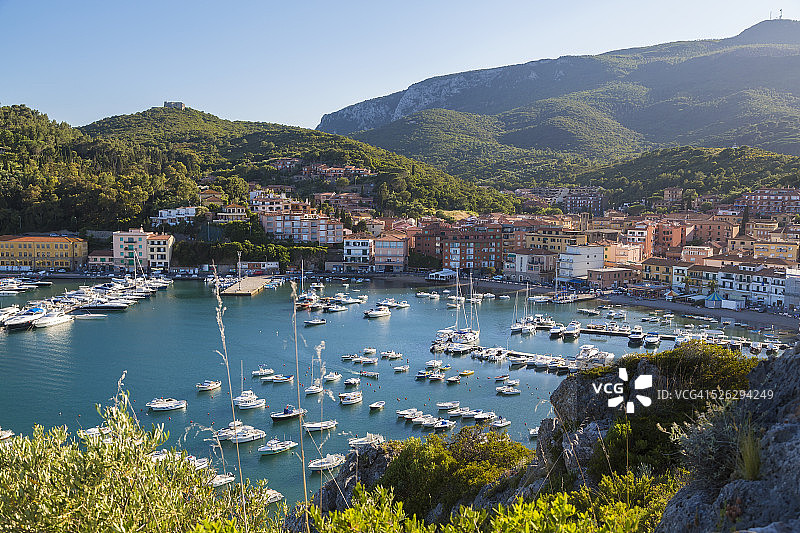 意大利托斯卡纳阿根塔里奥半岛埃尔科莱港图片素材