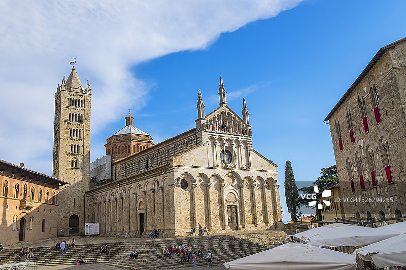 托斯卡纳马萨马里蒂马圣切尔博内大教堂图片素材