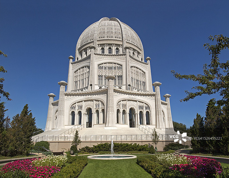 巴哈伊寺庙，威尔米特，伊利诺伊州图片素材