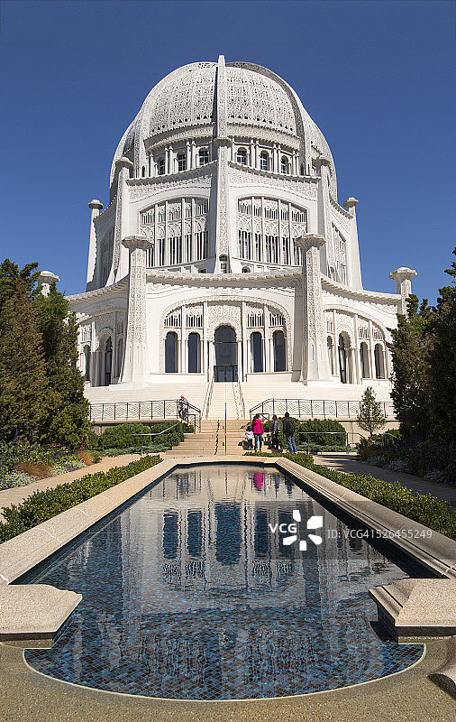 巴哈伊寺庙，威尔米特，伊利诺伊州图片素材