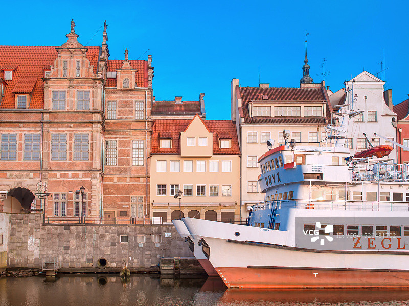 波兰格但斯克绿门莫特拉瓦河风光图片素材