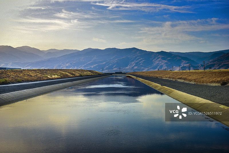 加利福尼亚输水渠图片素材