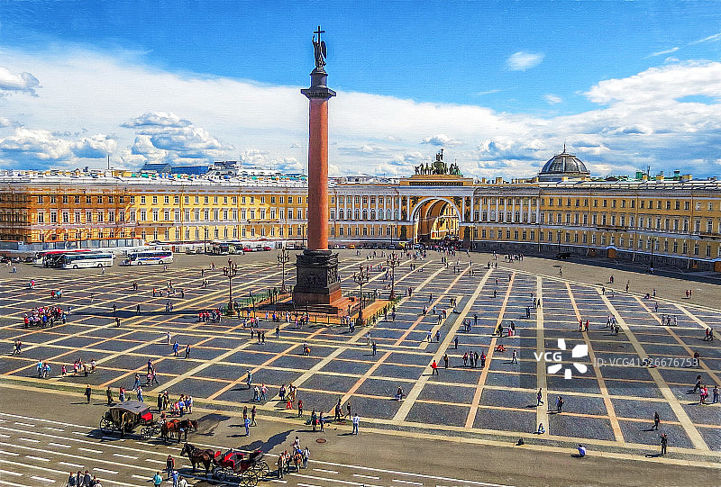 俄罗斯圣彼得堡冬宫图片素材