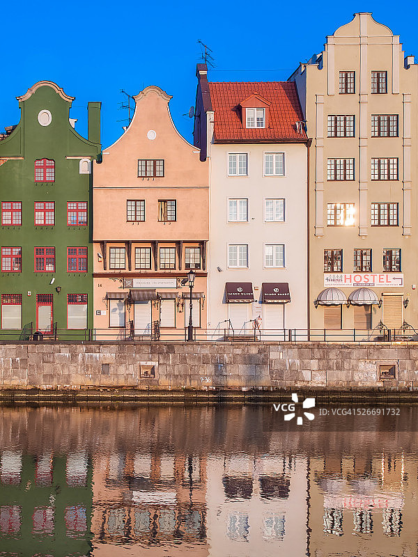 波兰格但斯克莫特拉瓦河滨水区图片素材