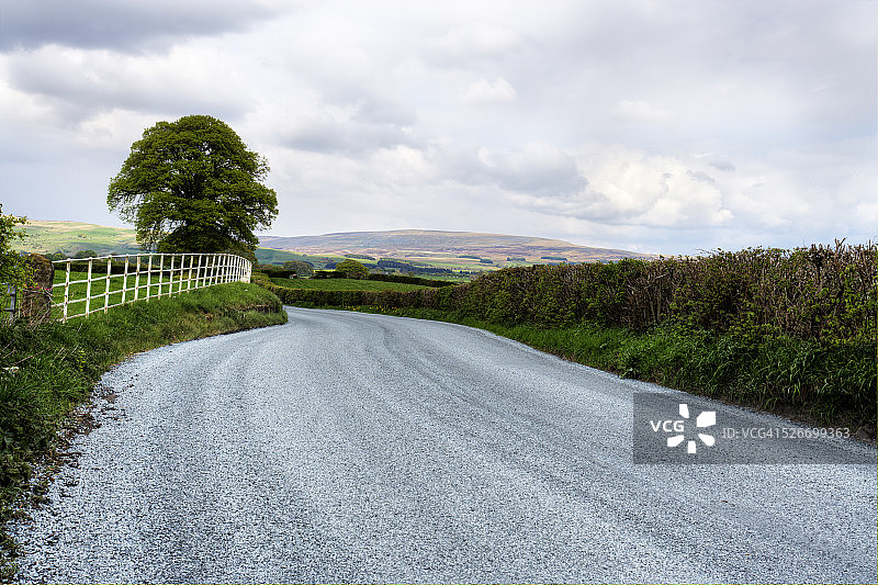 乡间小路图片素材