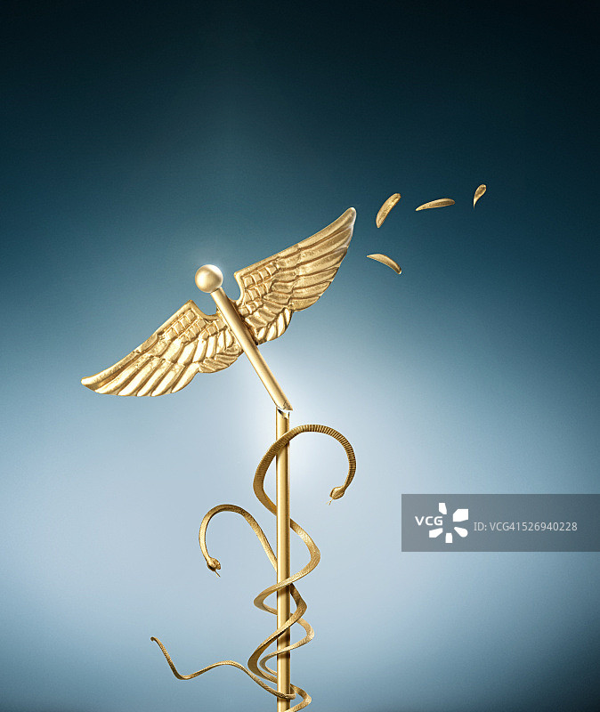 分解的蛇杖图片素材