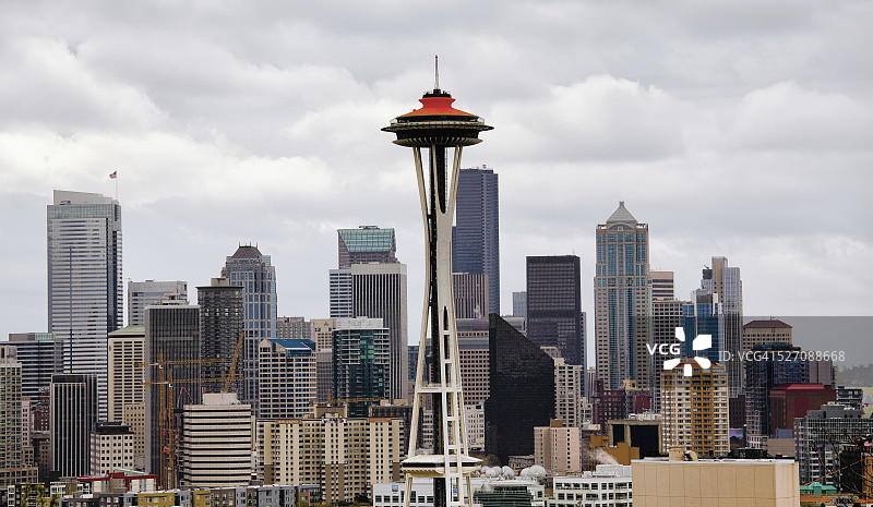 美国华盛顿州西雅图天际线图片素材