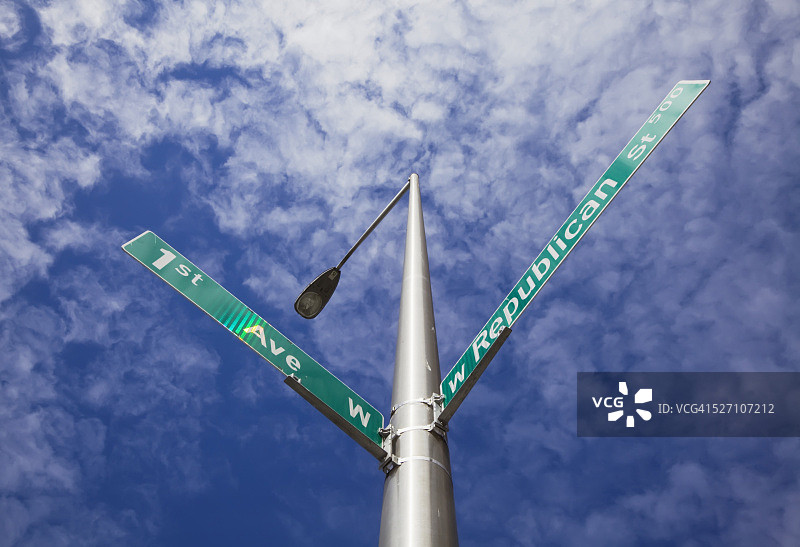 在十字路口图片素材