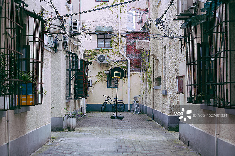 上海老街风貌图片素材