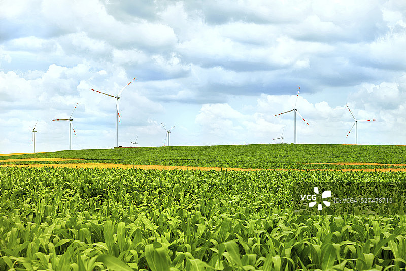 风力涡轮机图片素材