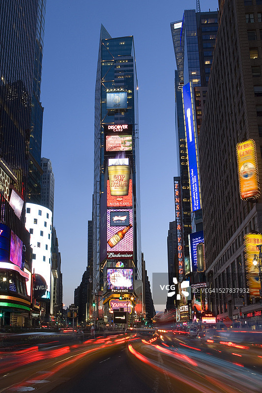 时代广场的黄昏图片素材