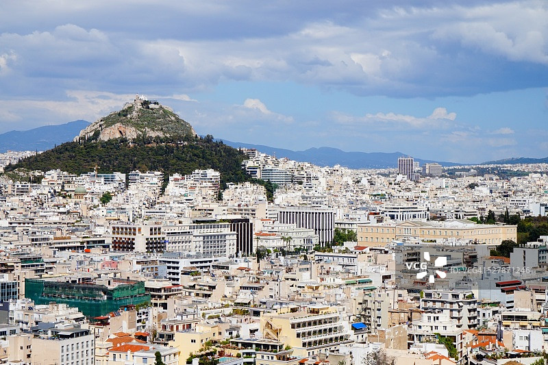 希腊雅典古城全景图片素材