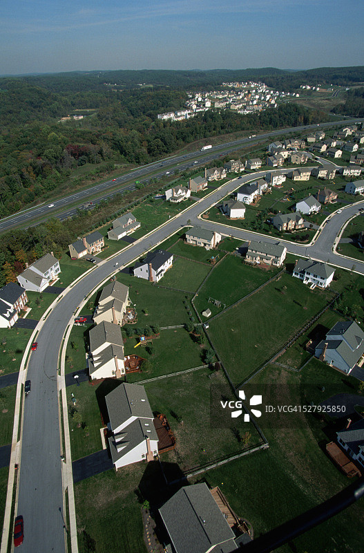 安纳波利斯郊区航拍景色图片素材