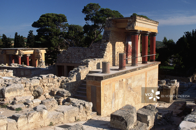 克诺索斯米诺斯宫殿遗址图片素材