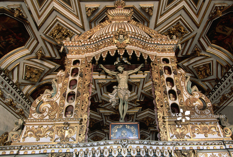 圣方济各第三会教堂内部景观图片素材
